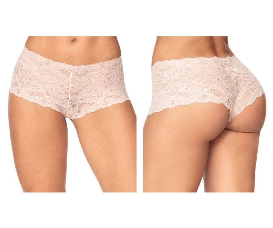Mapale ivory lace boyshort brief — an everyday lingerie essential for comfort and timeless style