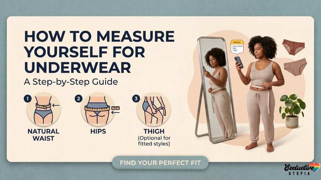 How to measure yourself for underwear with a measuring tape and instructions for accurate waist and hip sizing