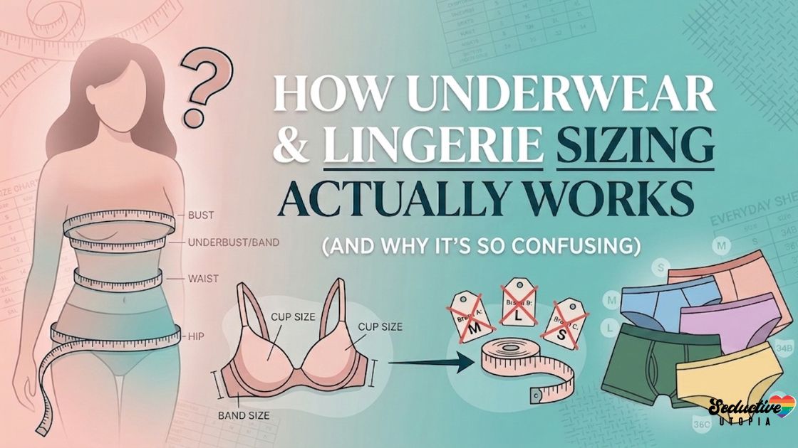 Underwear and lingerie sizing guide for finding the right size and comfortable fit