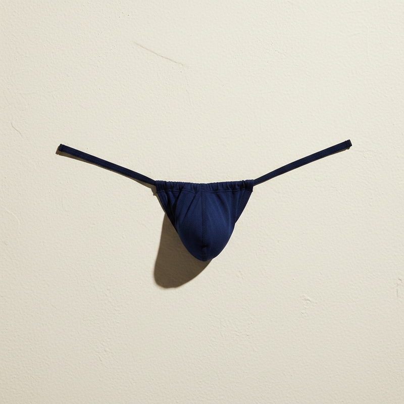 A vibrant royal blue form-fitting swim brief from Cocksox made of smooth stretchy fabric with a sleek minimalist design