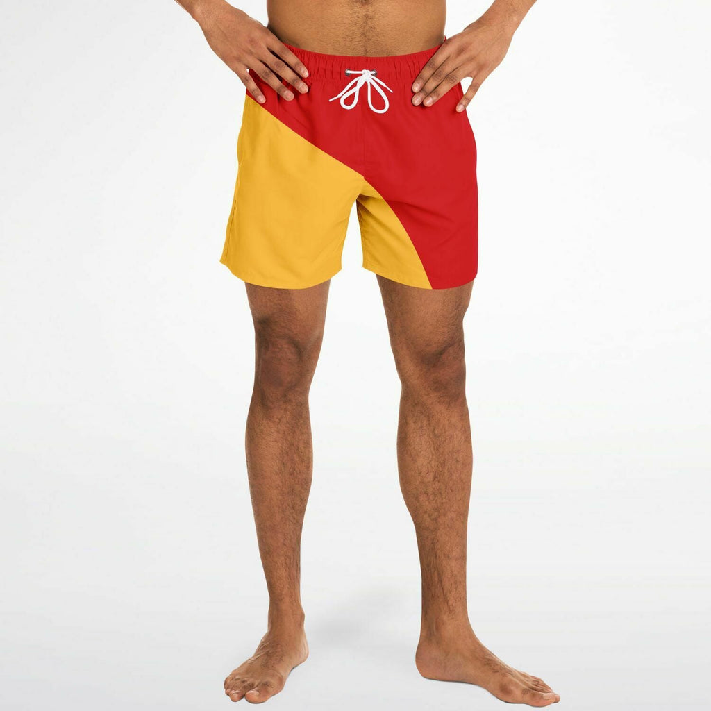 Maris Equi Signals Nautical Inspired Men's Swim Shorts - Man Overboard