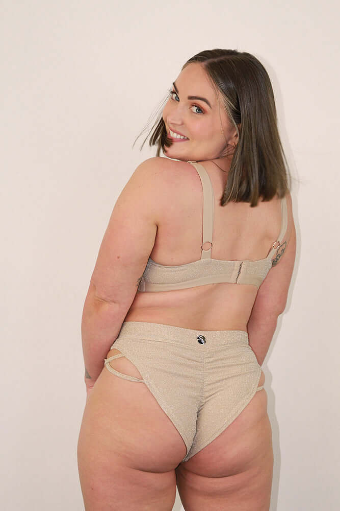 Glitteratti Plunge Bra Ivory
