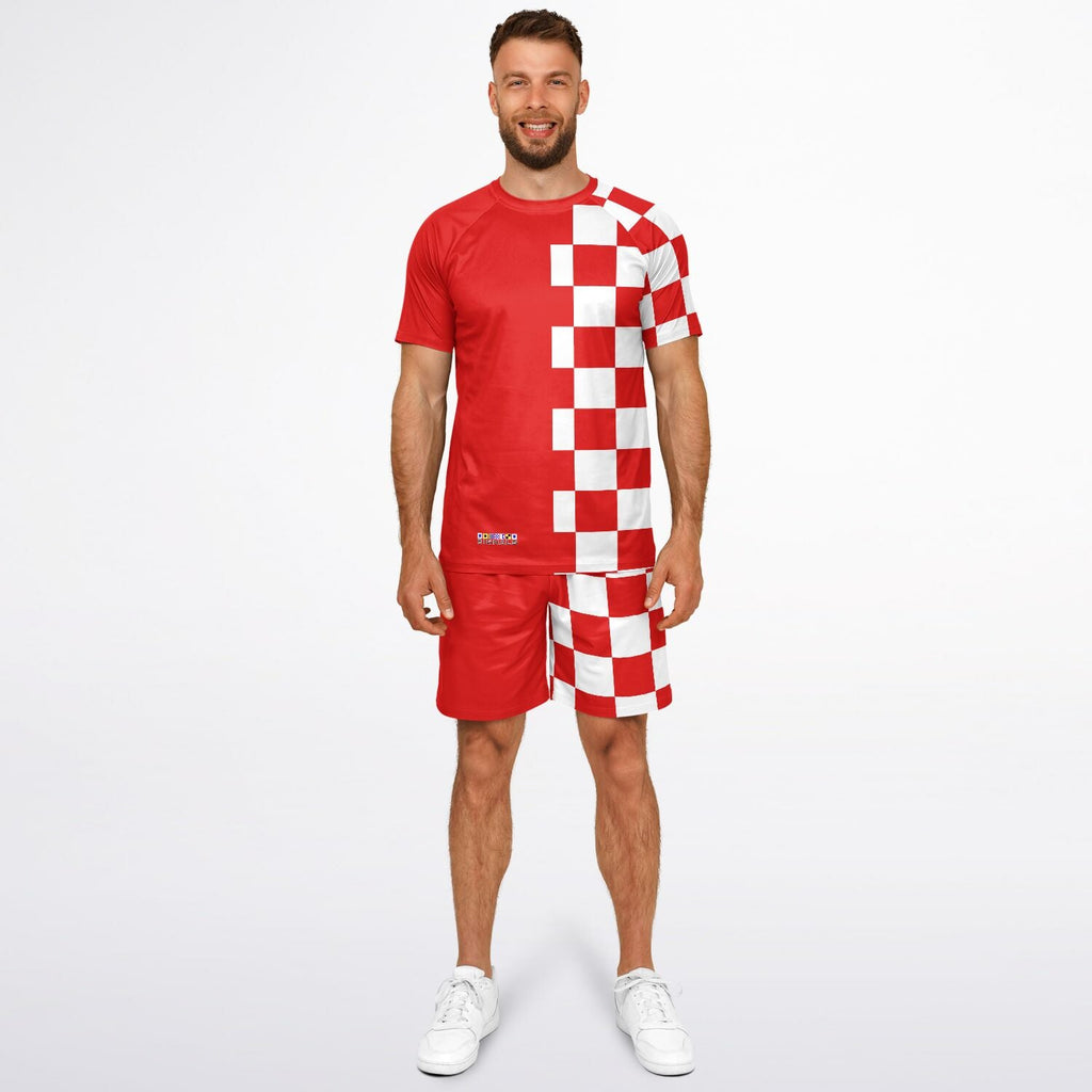 Maris Equi Men's Signals "DANGER" Nautical Signal Flag Inspired Shorts And Top Set