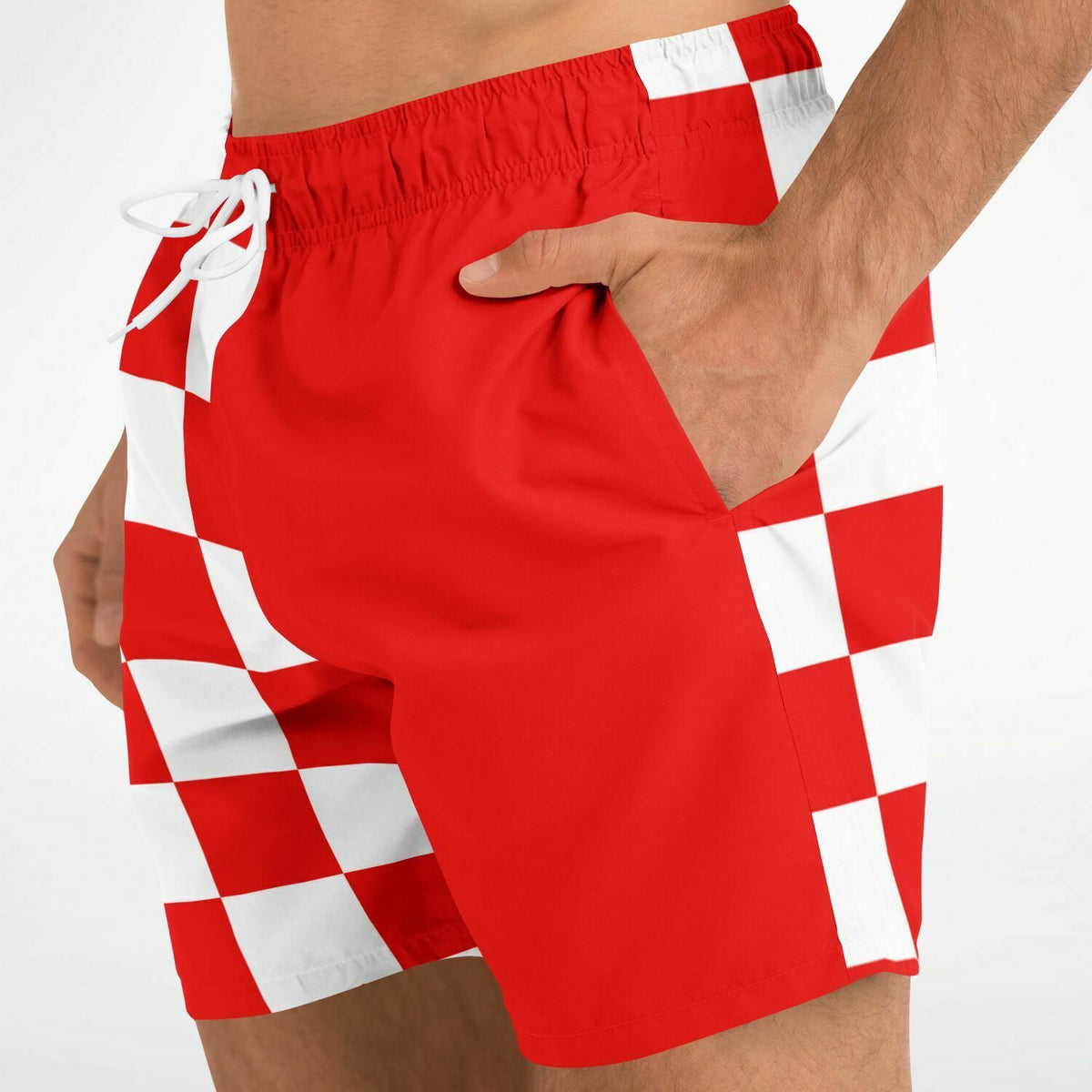 Maris Equi Signals Nautical Inspired Men's Swim Shorts - DANGER