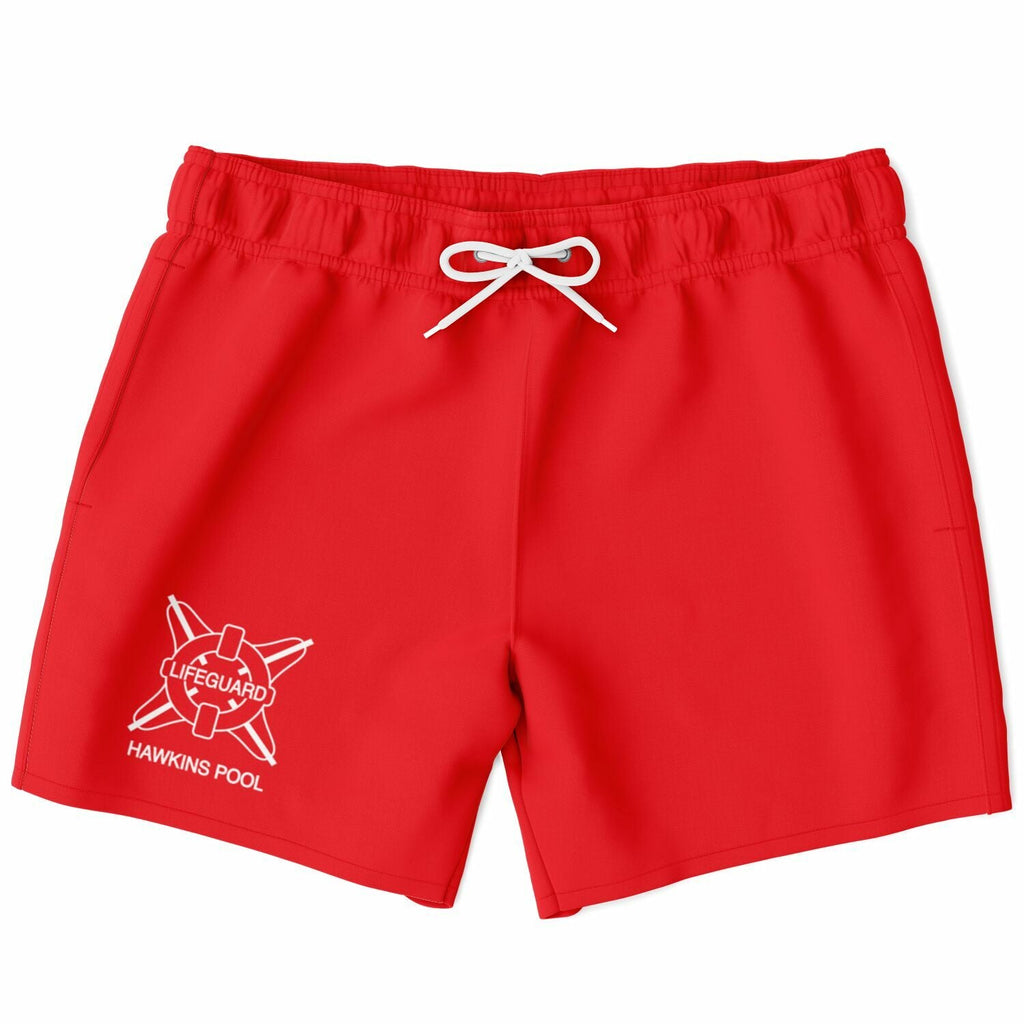 Maris Equi Hawkins Pool Life Guard Billy Costume Men's Mid-Length Swim Shorts