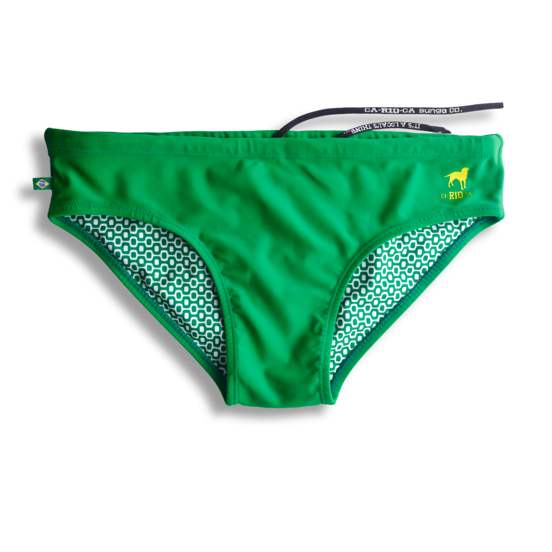 CA-RIO-CA Hortel Green solid Men's Swimming Sunga - Beachwear for Men