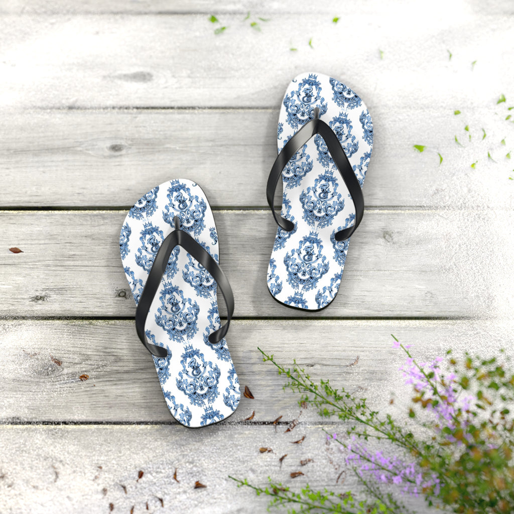 Maris Equi Men's Blue Baroque Flip-Flops