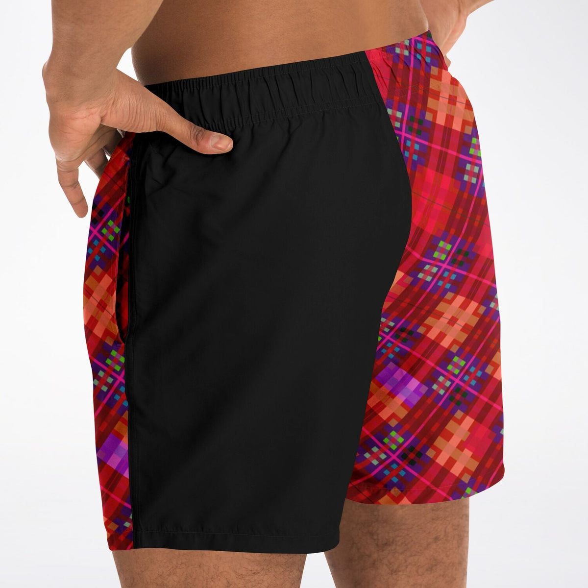 Maris Equi Red Tartan Men's Swim Shorts