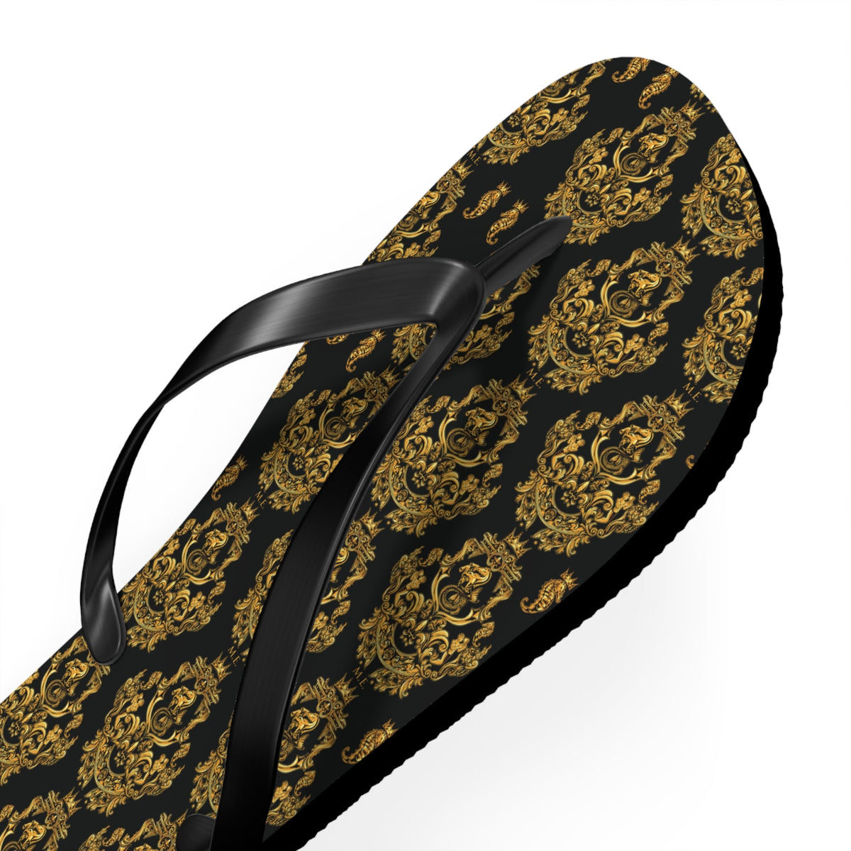 Maris Equi Men's Gold Baroque Flip-Flops