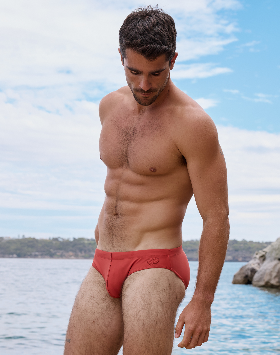 2EROS V10 Core Swim Brief - Rust Orange