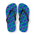 Maris Equi Men's Blue Tartan Flip-Flops