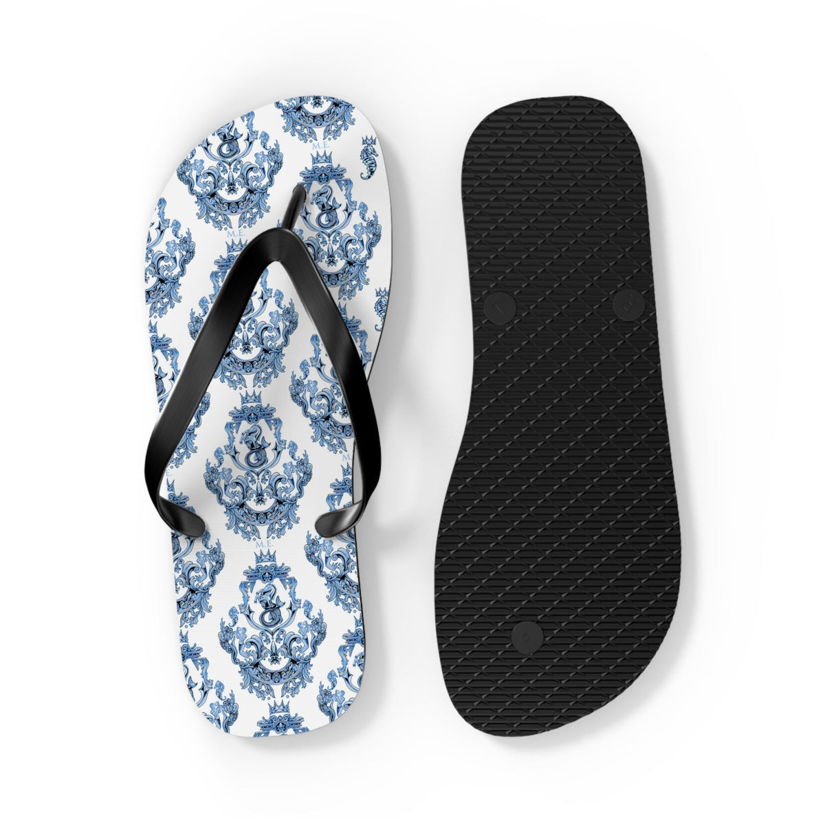 Maris Equi Men's Blue Baroque Flip-Flops