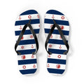 Maris Equi Men's Nautical Print Flip-Flops