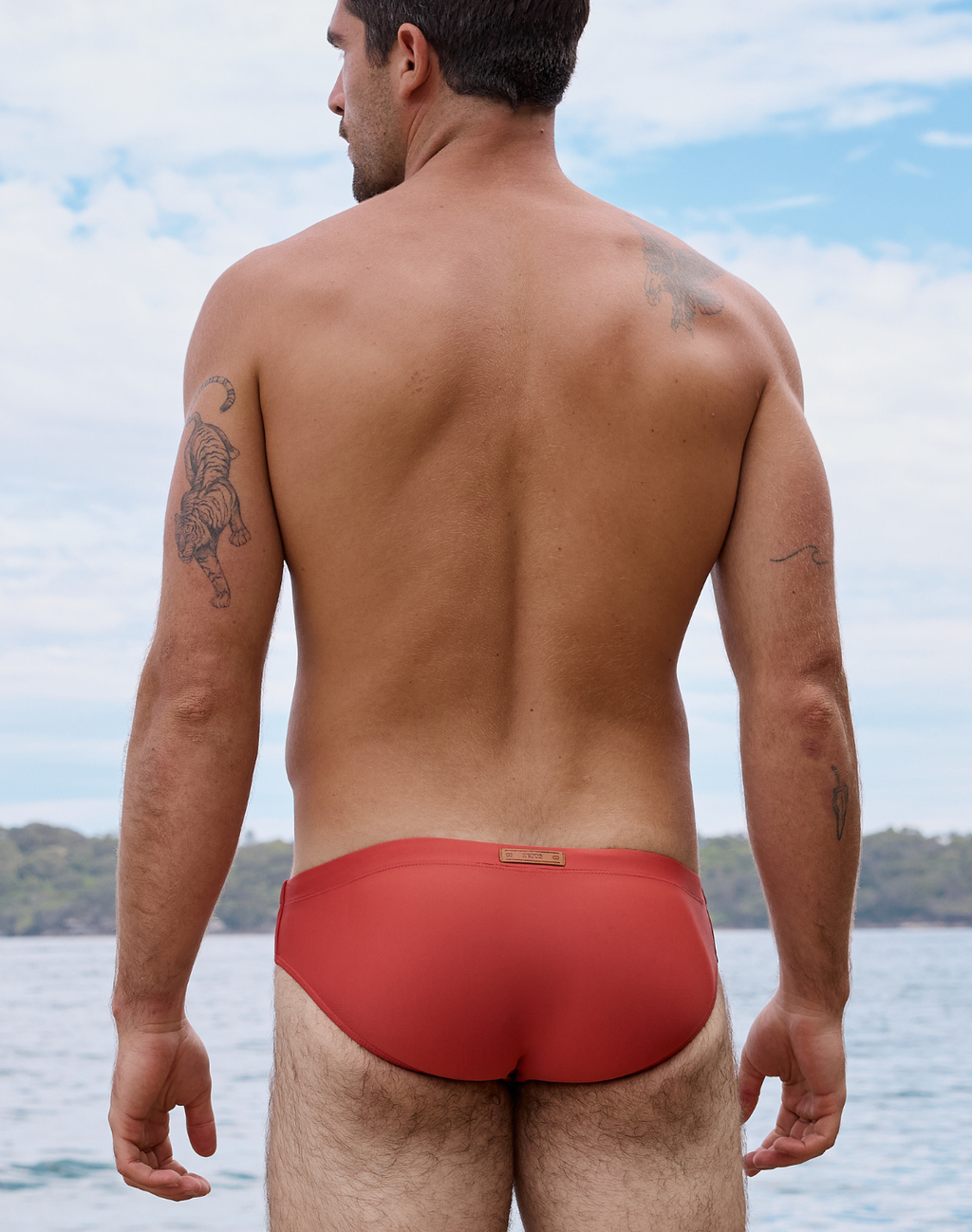 2EROS V10 Core Swim Brief - Rust Orange