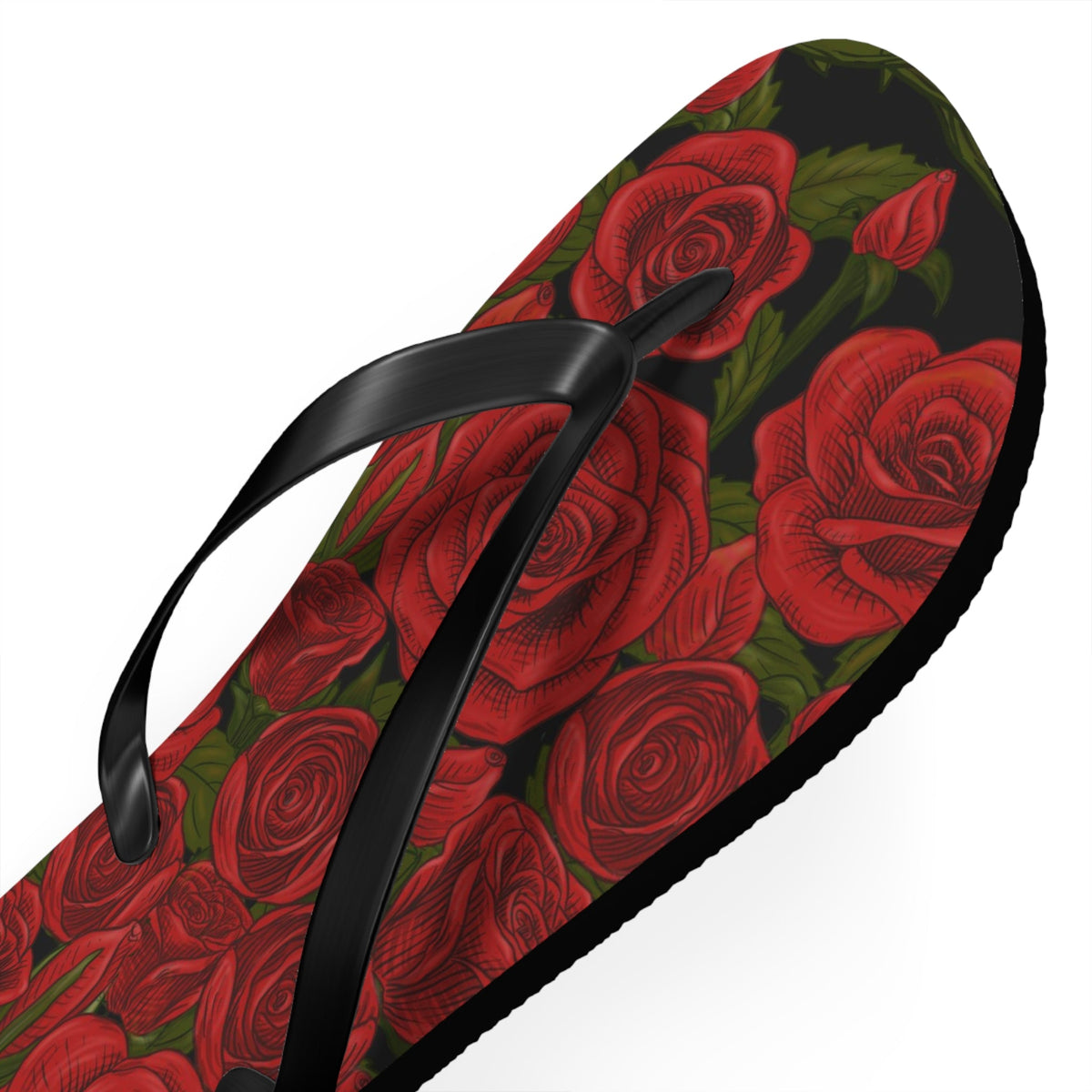 Maris Equi Men's Rozen Red Rose Flip-Flops