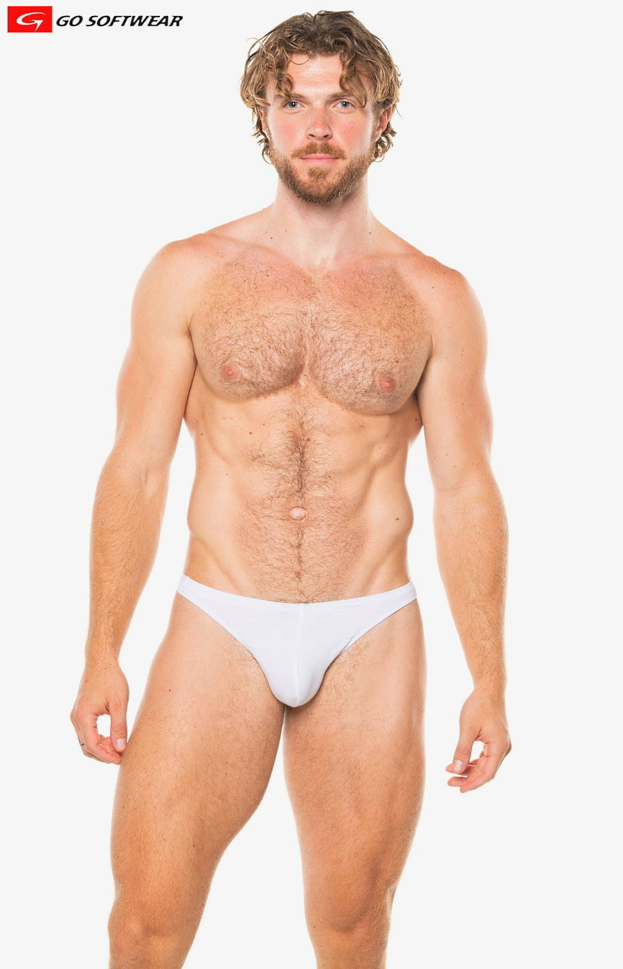 Go Softwear 2055 Men's T-back Thong - White