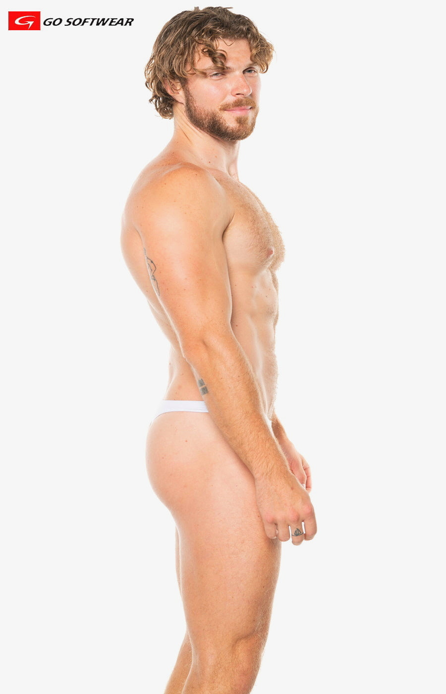 Go Softwear 2055 Men's T-back Thong - White