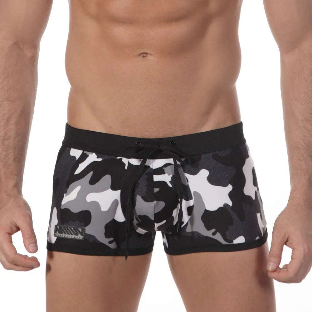 MetroMaleWear (M2W) メンズ カモフラージュグレー スイムボクサー 4926-81