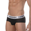 MetroMaleWear (M2W) Men's Active Mesh Hip Brief Black 5006-20