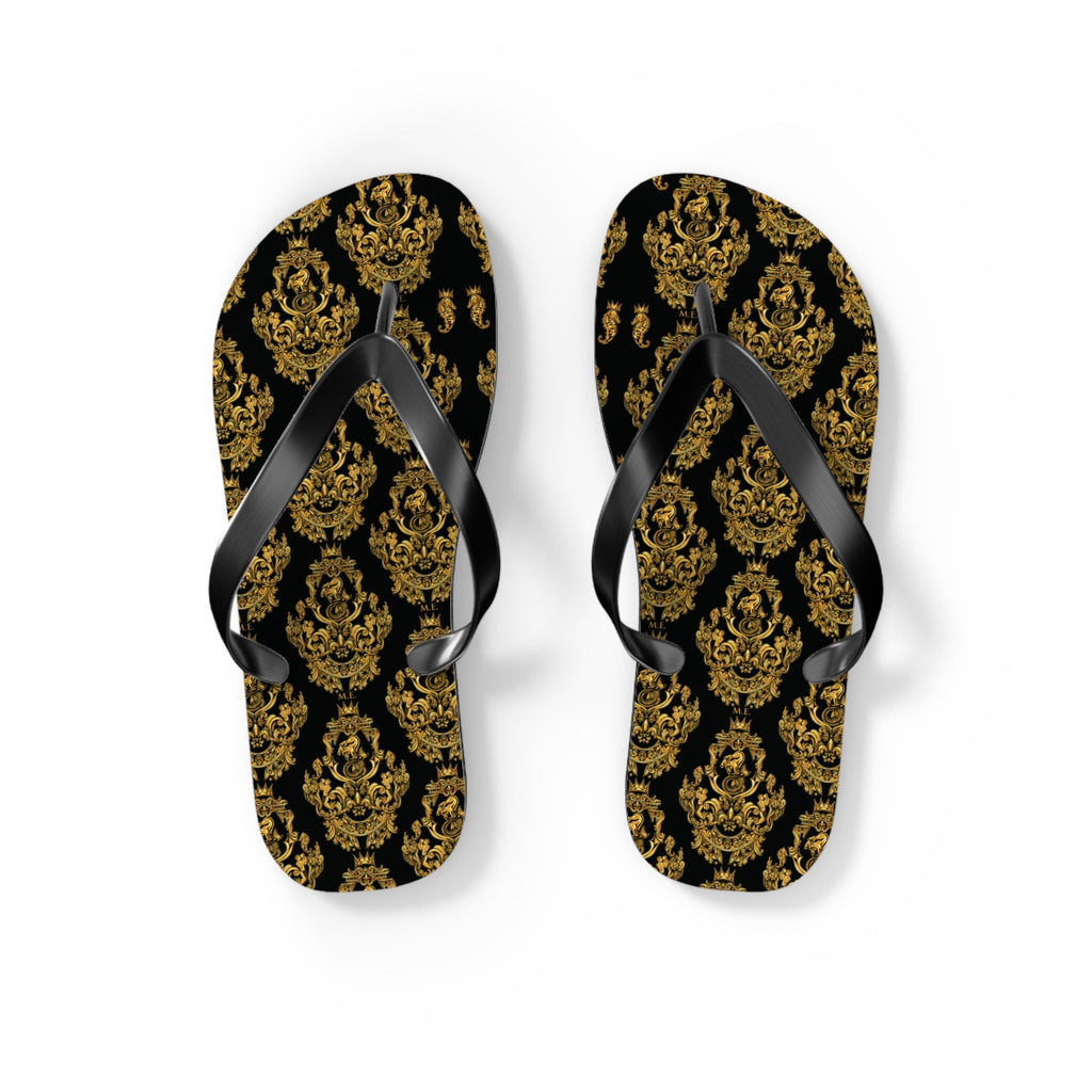 Maris Equi Men's Gold Baroque Flip-Flops