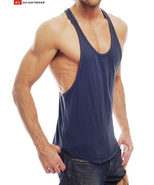 Go Softwear 4645A Men's Muscle Tank - Charcoal