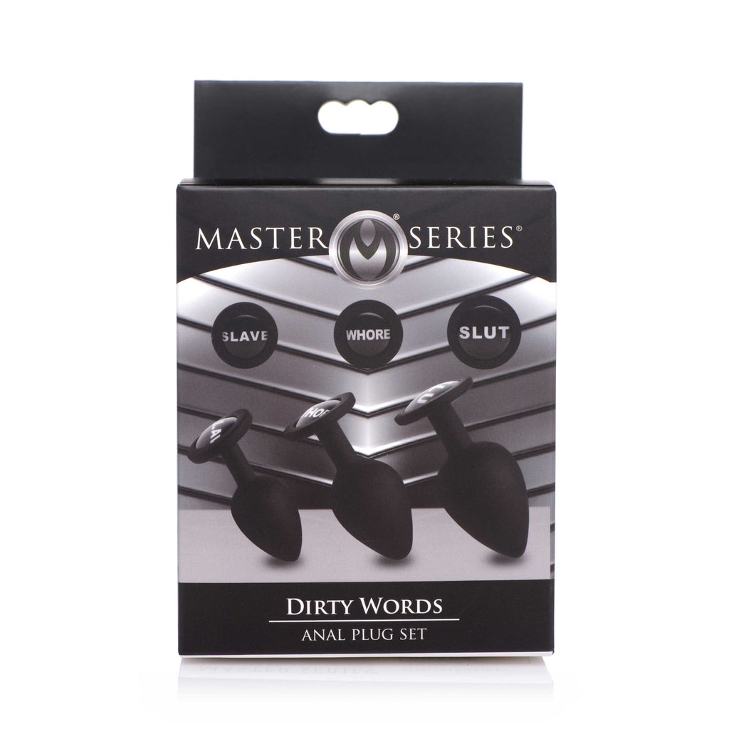 Master Series Dirty Words Anal Plug Set
