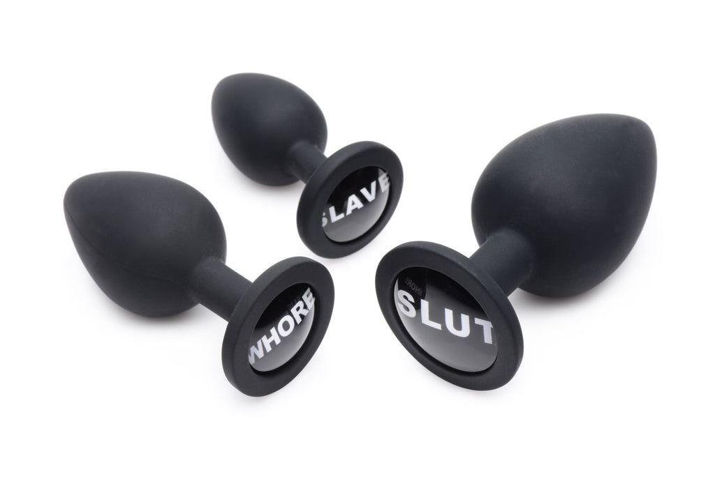 Master Series Dirty Words Anal Plug Set