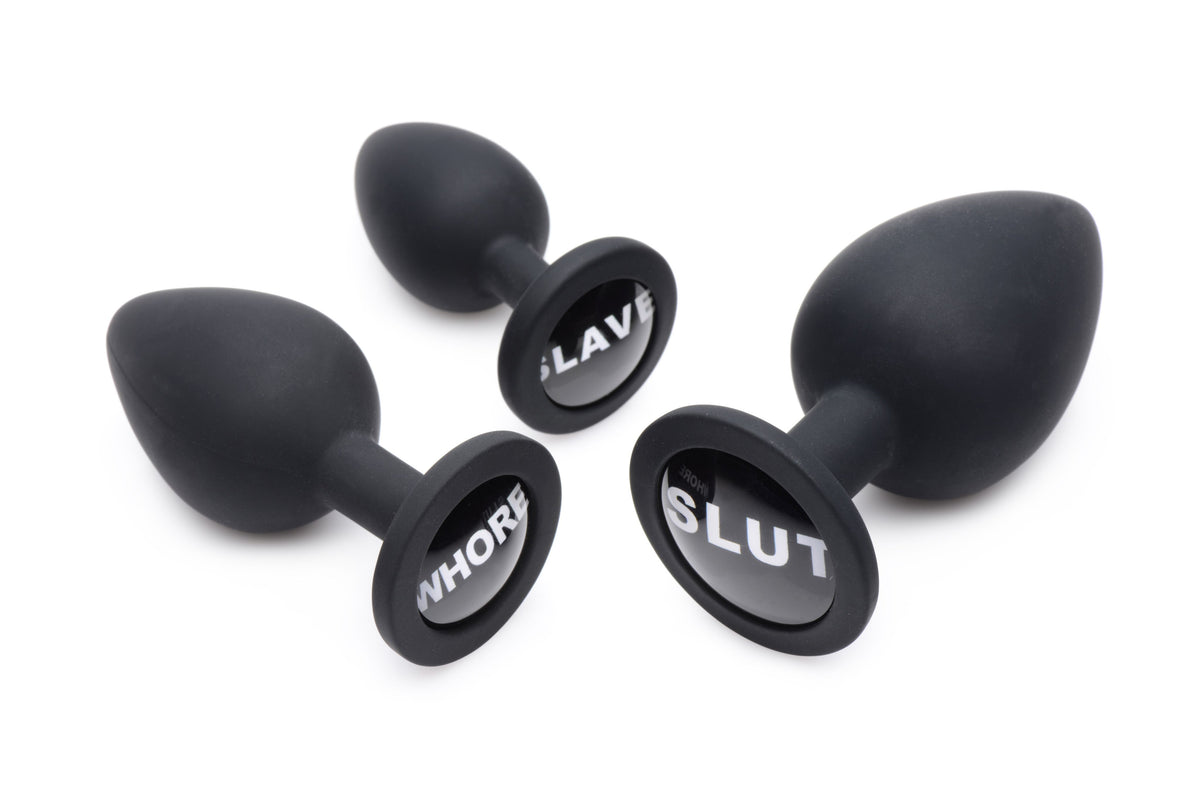 Master Series Dirty Words Anal Plug Set