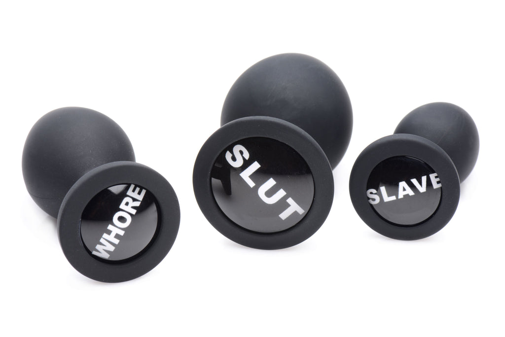 Master Series Dirty Words Anal Plug Set