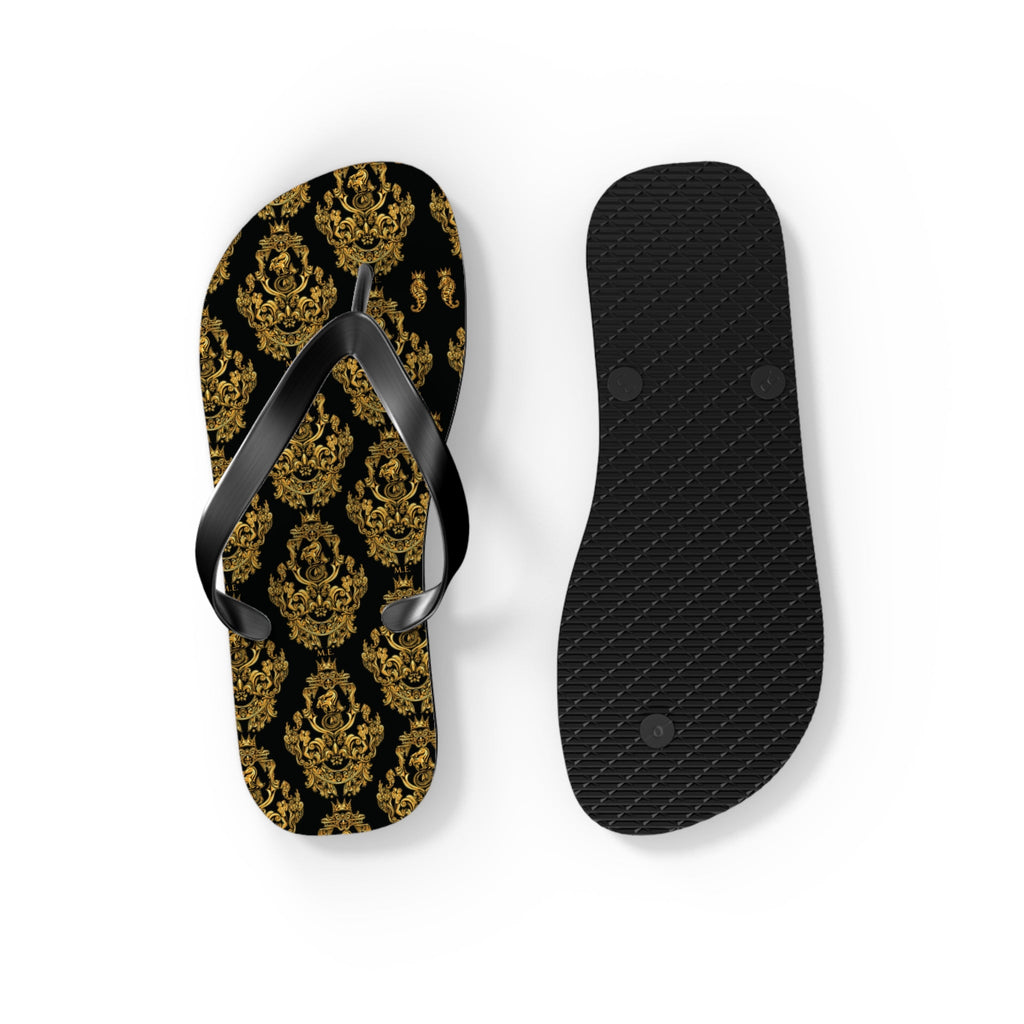 Maris Equi Men's Gold Baroque Flip-Flops