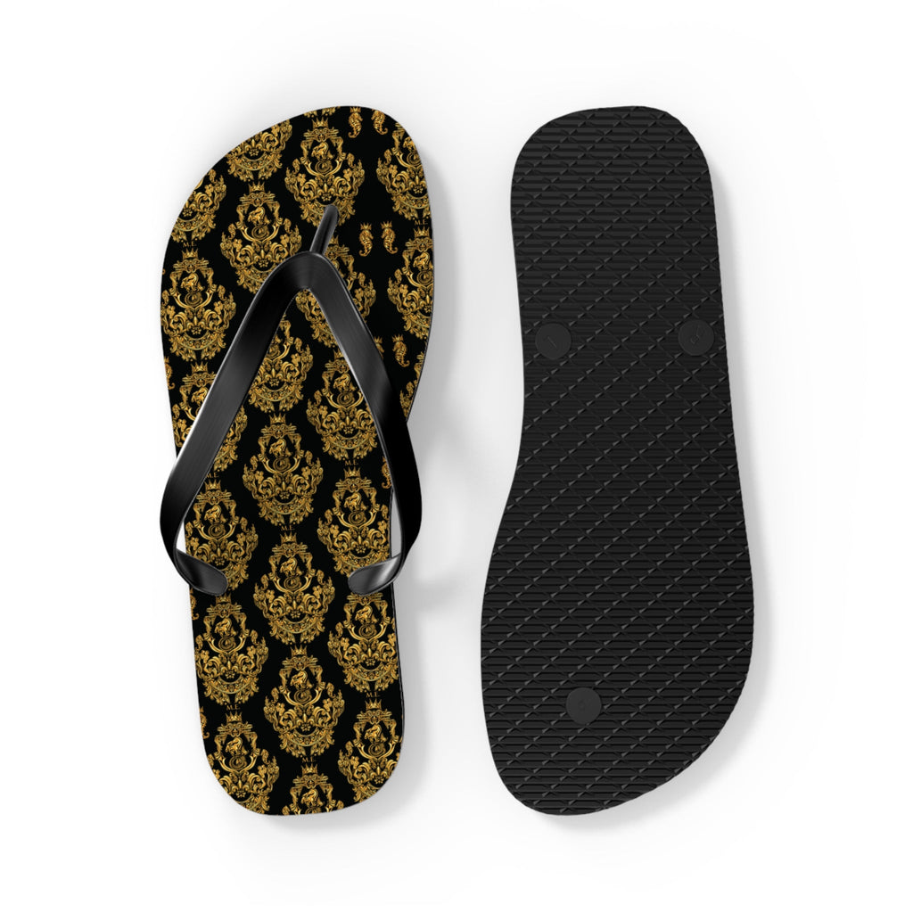 Maris Equi Men's Gold Baroque Flip-Flops