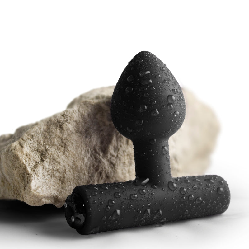 Rocks Off Nova Solaris Tapered Butt Plug Vibrator Black