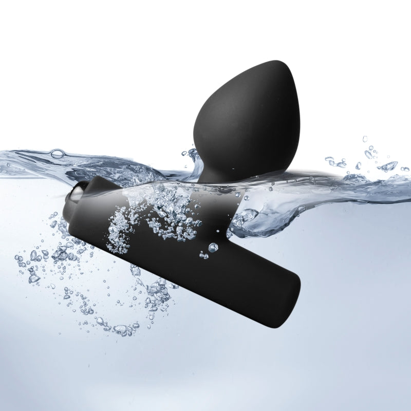 Rocks Off Nova Solaris Tapered Butt Plug Vibrator Black