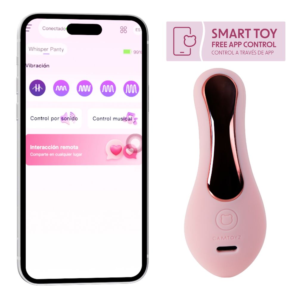 CAMTOYZ Whisper Silent App Controlled Panty Vibrator