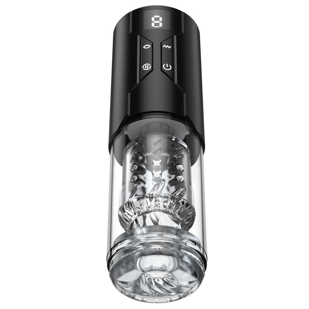 Daytona Man Valerian LCD Thrusting, Vibrating and Rotating Masturbator
