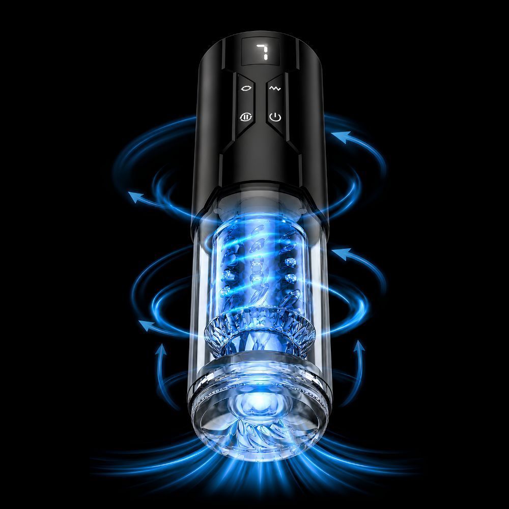Daytona Man Valerian LCD Thrusting, Vibrating and Rotating Masturbator