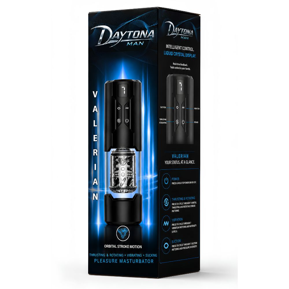 Daytona Man Valerian LCD Thrusting, Vibrating and Rotating Masturbator