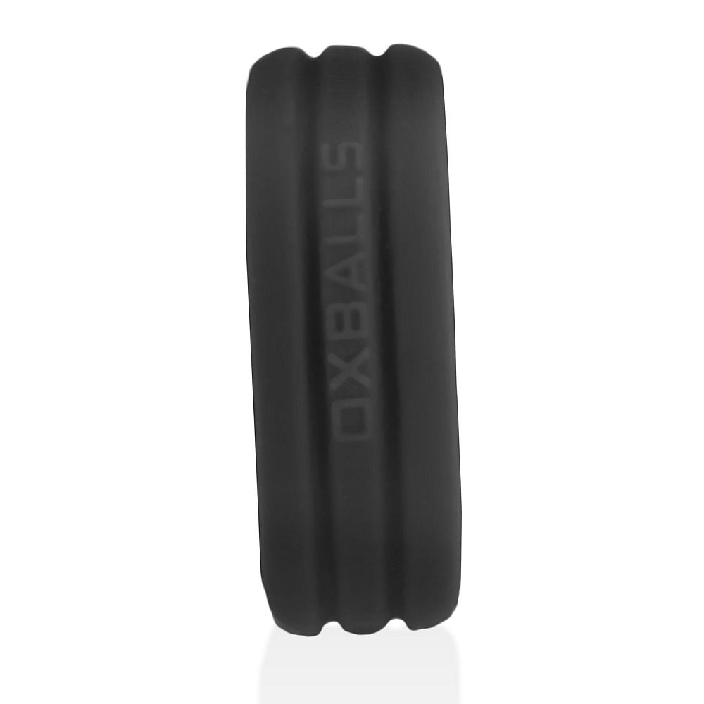 Hunkyjunk Roto Grooved Gripper Ribbed Cockring Black One Size