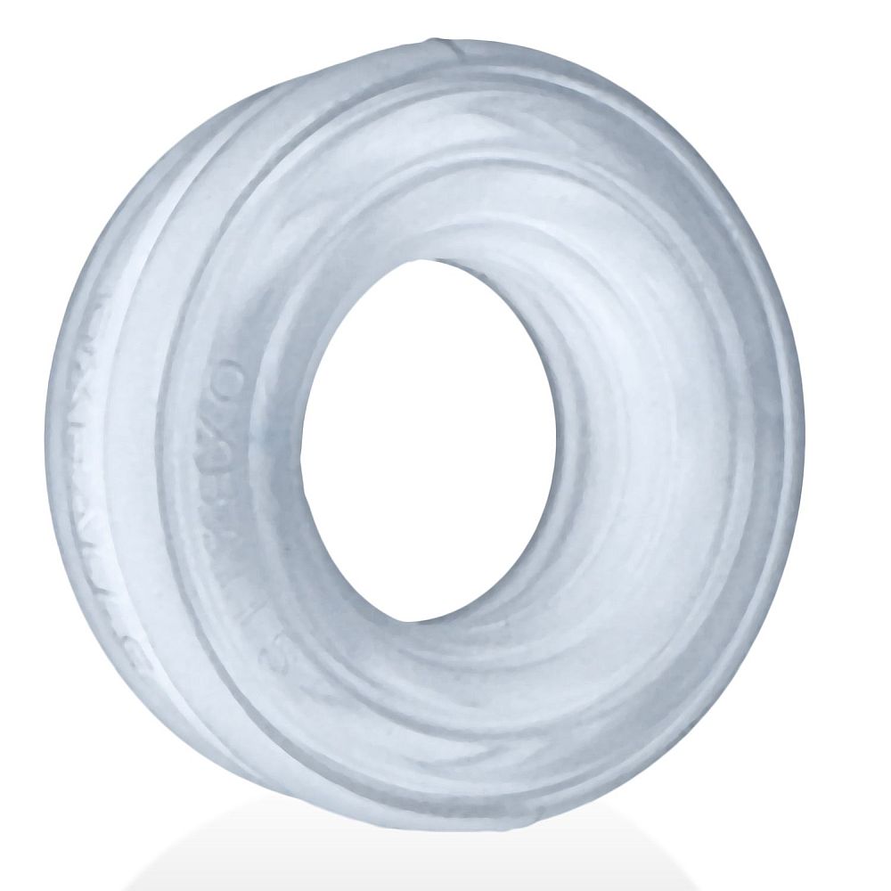 Hunkyjunk Roto Grooved Gripper Ribbed Cockring Clear One Size