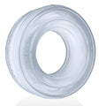 Hunkyjunk Roto Grooved Gripper Ribbed Cockring Clear One Size