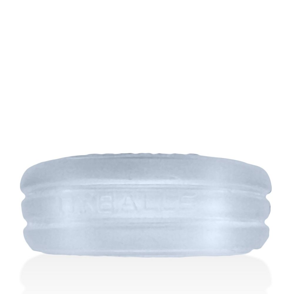 Hunkyjunk Roto Grooved Gripper Ribbed Cockring Clear One Size