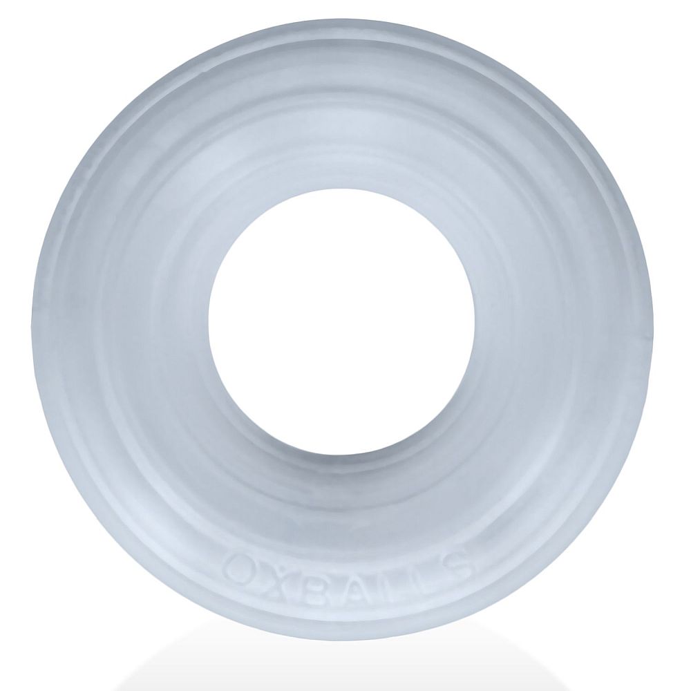 Hunkyjunk Roto Grooved Gripper Ribbed Cockring Clear One Size