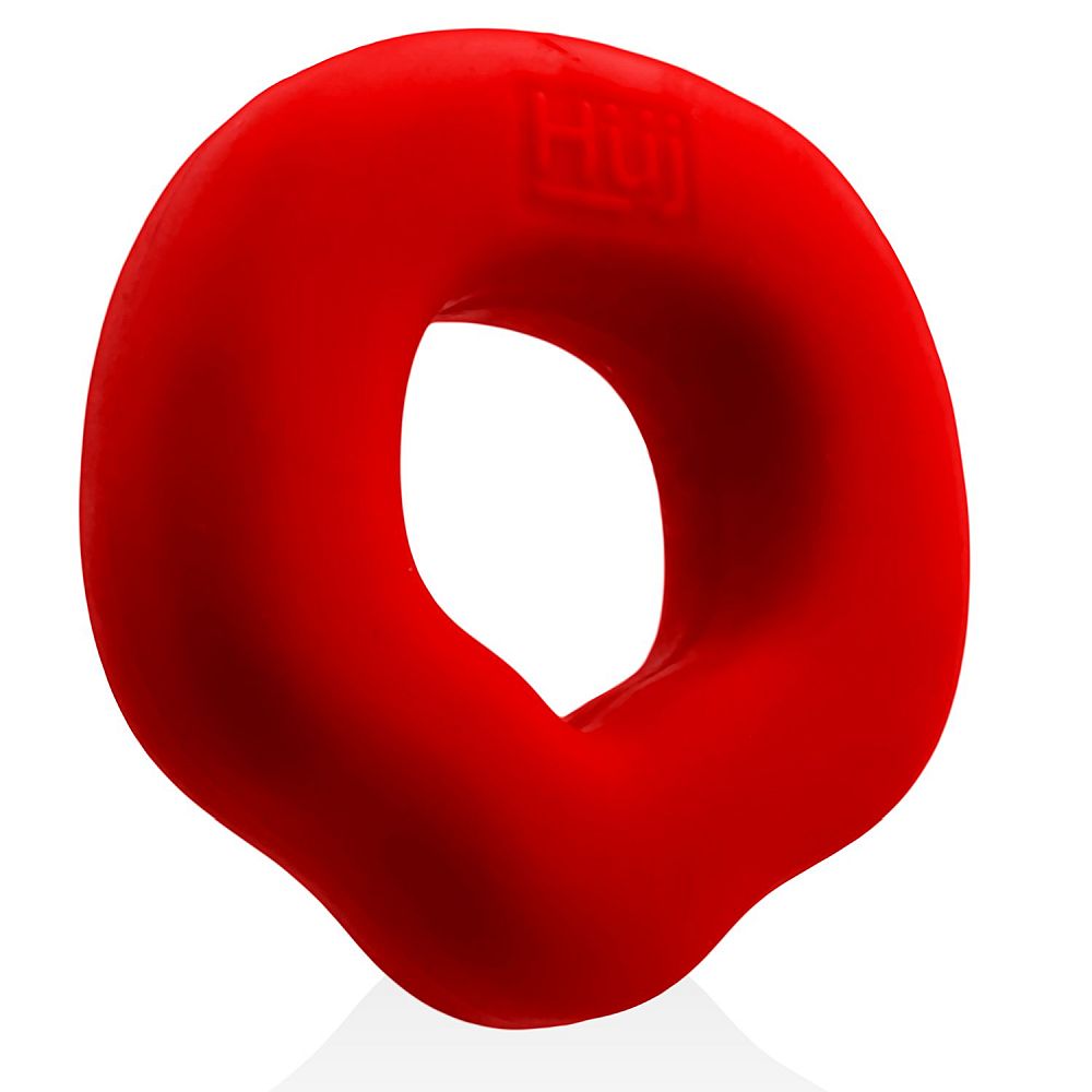 Hunkyjunk Fit Grips 2 Pc Ergo Cockring Black Red One Size