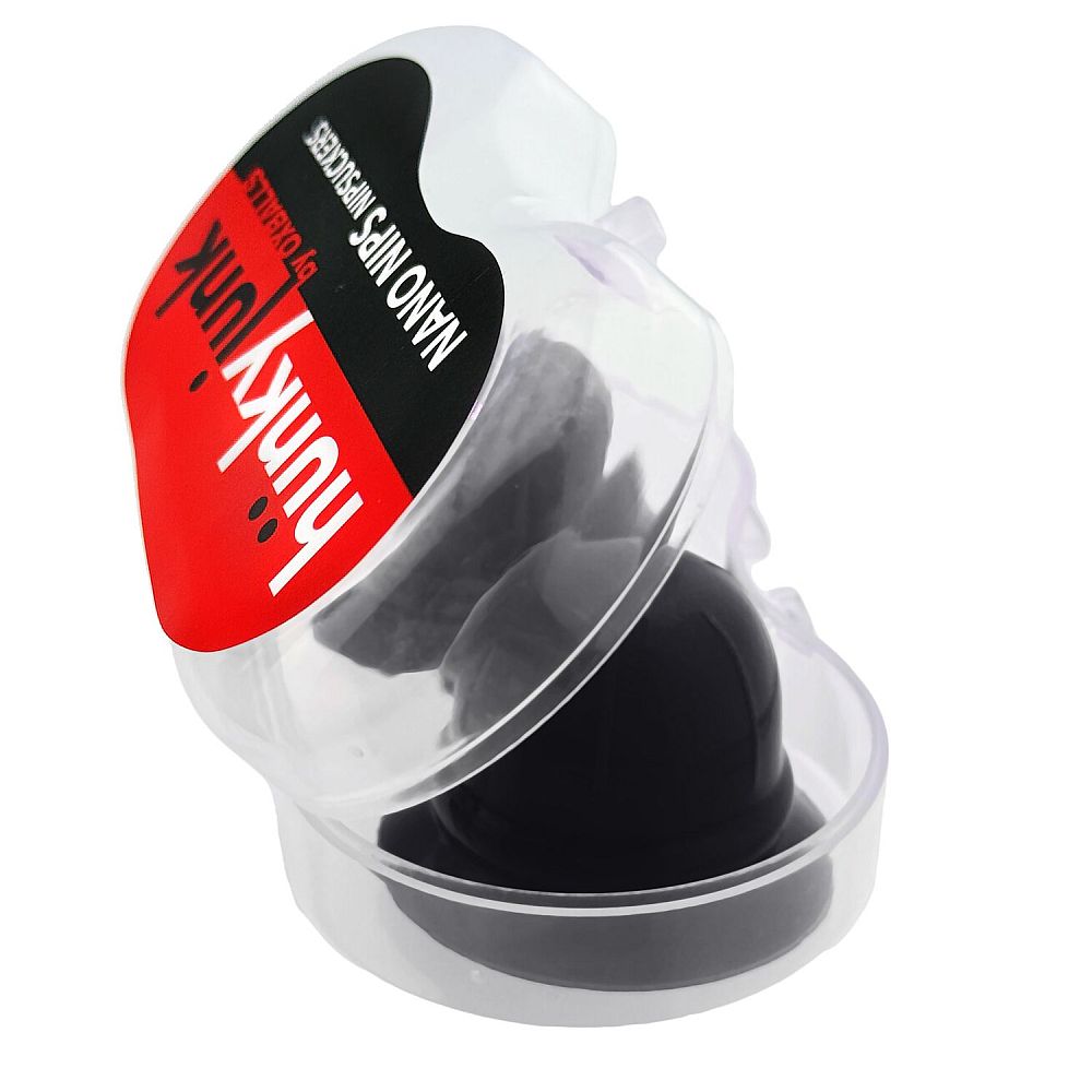 Hunkyjunk Nano Nips Nipple Sucker Silicone Black w Storage Case One Size