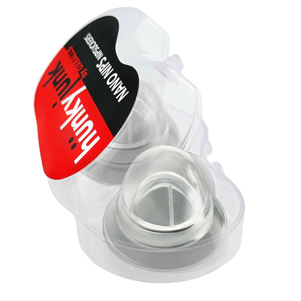 Hunkyjunk Nano Nips Nipple Sucker Silicone Clear w Storage Case One Size
