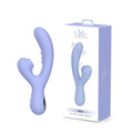 Light purple SXE Jena G Spot Rabbit Vibrator with dual-stimulation design, silicone material, and waterproof features, in packaging