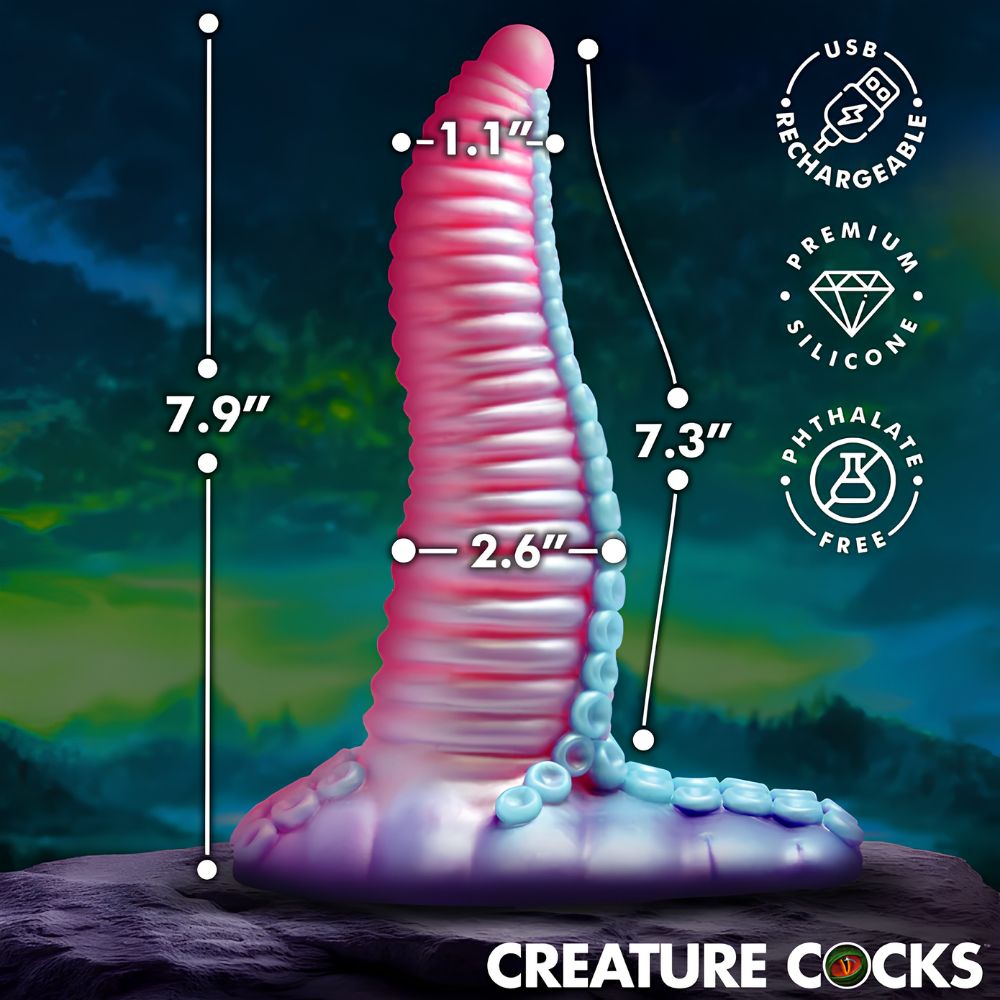Creature Cocks Creature Cocks Mega Tenta Vibrating Silicone Dildo