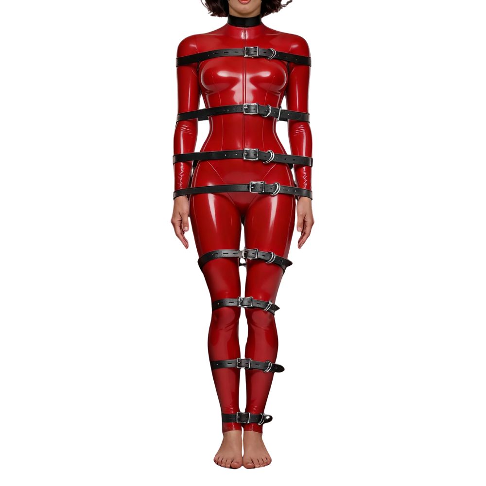 Master Series Backbone Full Body Harness Faux Leather