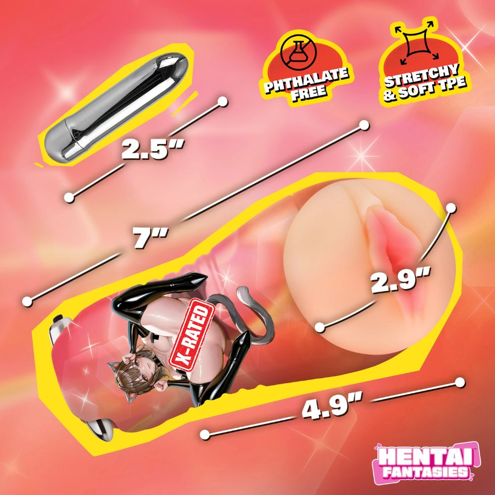 Hentai Fantasies Hentai Fantasies Mochi Cat Girl Vibrating Pussy Stroker