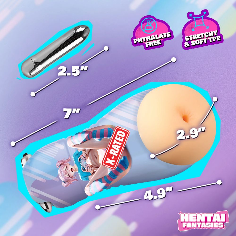 Hentai Fantasies Hentai Fantasies Haruka Gamer Girl Vibrating Ass Stroker